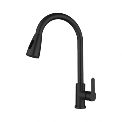 DEKUCHE 304 PULL OUT KITCHEN MIXER TAP BK DKM_18F01BK_SS