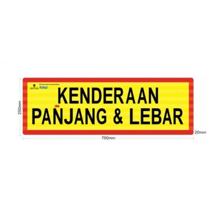 3M KENDERAAN PANJANG & LEBAR DIAMOND STICKER 750MM X 250MM
