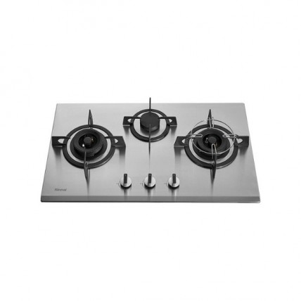 RINNAI RB-38HS 3 FLEXI BURNER GAS HOB SS LPG-L/R4.5KW C1.5KW