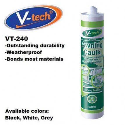 V-TECH AWNING CAULK 400ML- VT-240 - BLACK