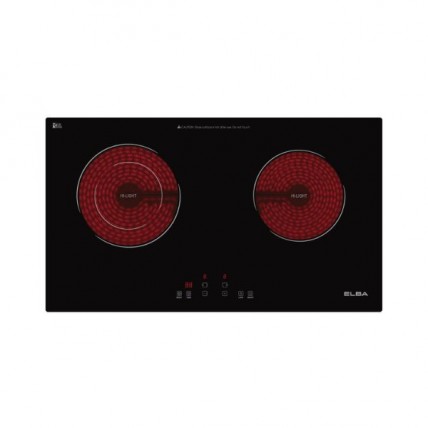 ELBA ECH-Q7032ST(BK) 2200W+1800W 9-POWER LEVEL CERAMIC HOB