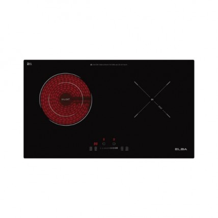 ELBA EICH-Q7052ST(BK) 2200W-CERAMIC + 2100W-INDUCTION HOB