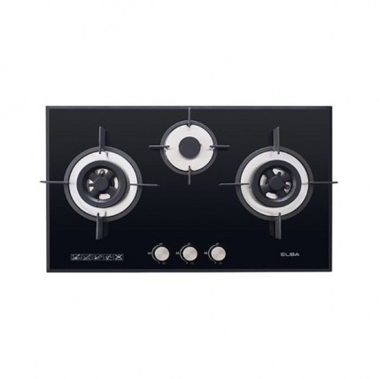 ELBA EBH-K8943G(BK) 5.0KW 3 BURNER GAS HOB