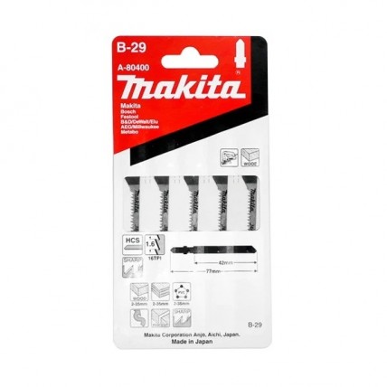 MAKITA JIGSAW BLADE - A80400 - 5PCS/PACK