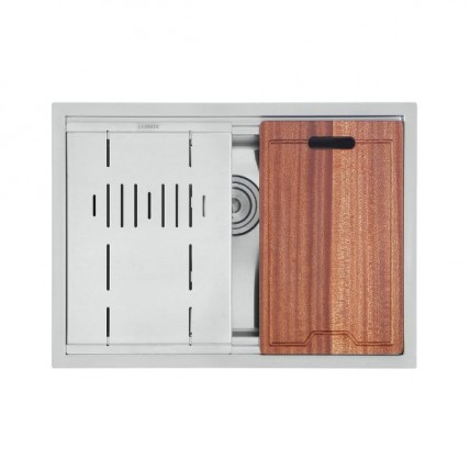 LIVINOX 1BOWL SS SINK 1.2MM C/W ACC - LWS-6648SS
