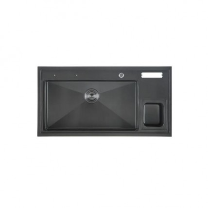 LIVINOX LWS-10052B 1BOWL SS BLACK SINK 1.2MM C/W ACC