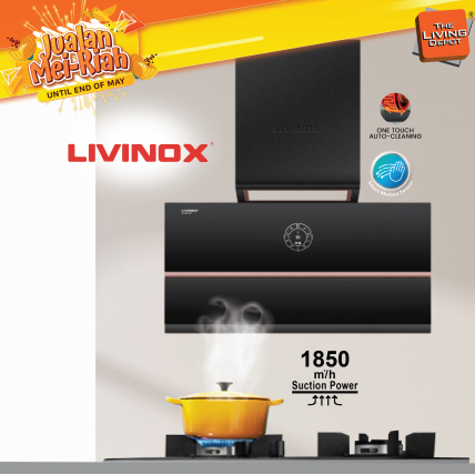 LIVINOX LCH-ROSE-90BL COOKER HOOD - 1850M3/H