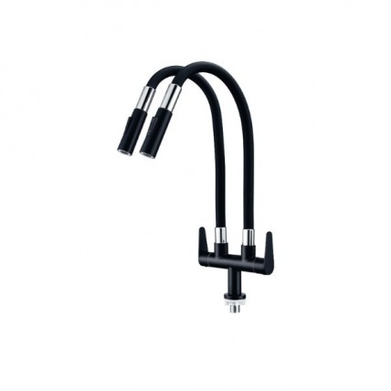 LIVINOX PILLAR SINK TAP DOUBLE FLEXI SPOUT SPRAYER - LT-BK132DF
