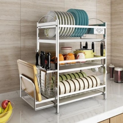 LIVINOX STAINLESS STEEL 3 LAYER DISH RACK - LDR-919