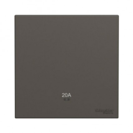 SCHNEIDER AVATARON C D.GREY 20A DOUBLE POLE 1 GANG 1 WAY-E8731D20N_DG_G11