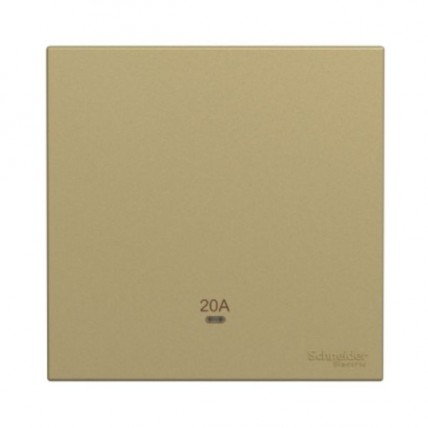 SCHNEIDER AVATARON C W.GOLD 20A DOUBLE POLE 1 GANG 1 WAY-E8731D20N_WG_G11