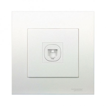 SCHNEIDER C-VIVACE A.SILVER TEL SOCKET - KB31TS-AS