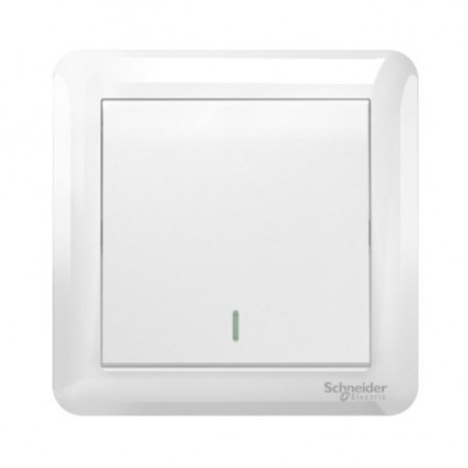 SCHNEIDER AFFLE PLUS WHITE 1 GANG 1 WAY SWITCH - A3G31B1A_WE_G11