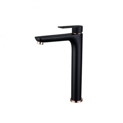 SORENTO HIGH BASIN COLD TAP ROSE GOLD + MATT BLACK - SRTWT6804-RG