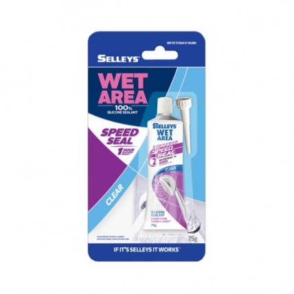 SELLEYS WET AREA SPEED SEAL 75G - CLEAR